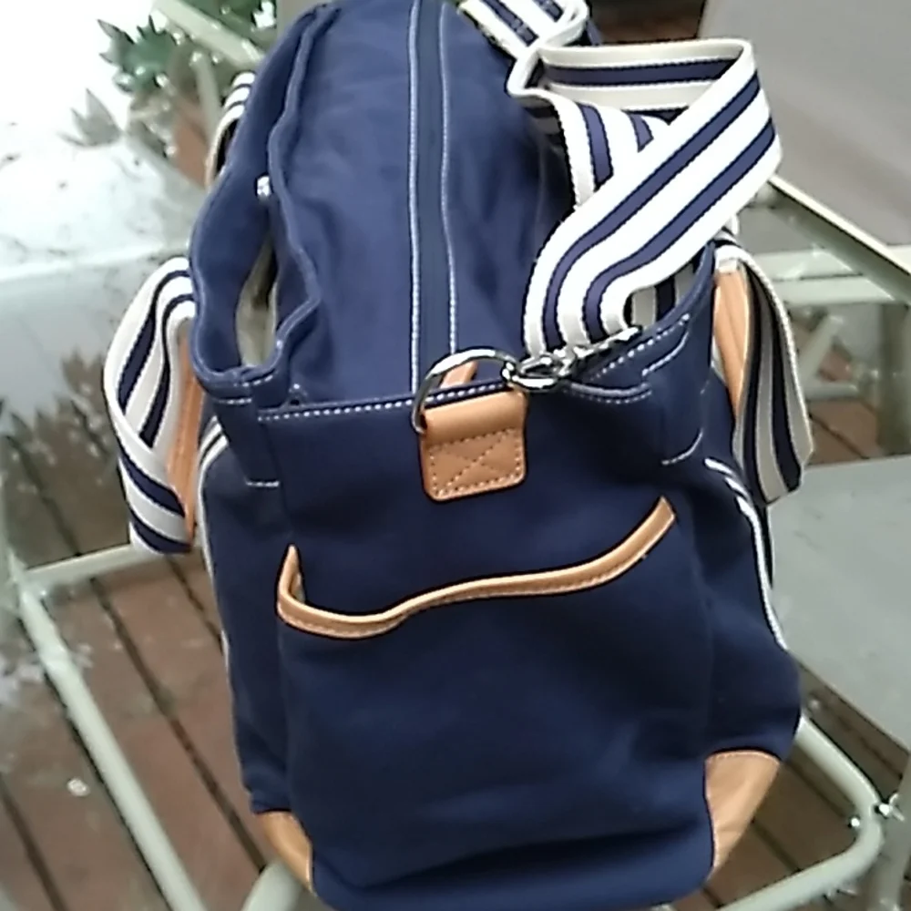 Pottery Barn Kids diaper bag, Navy